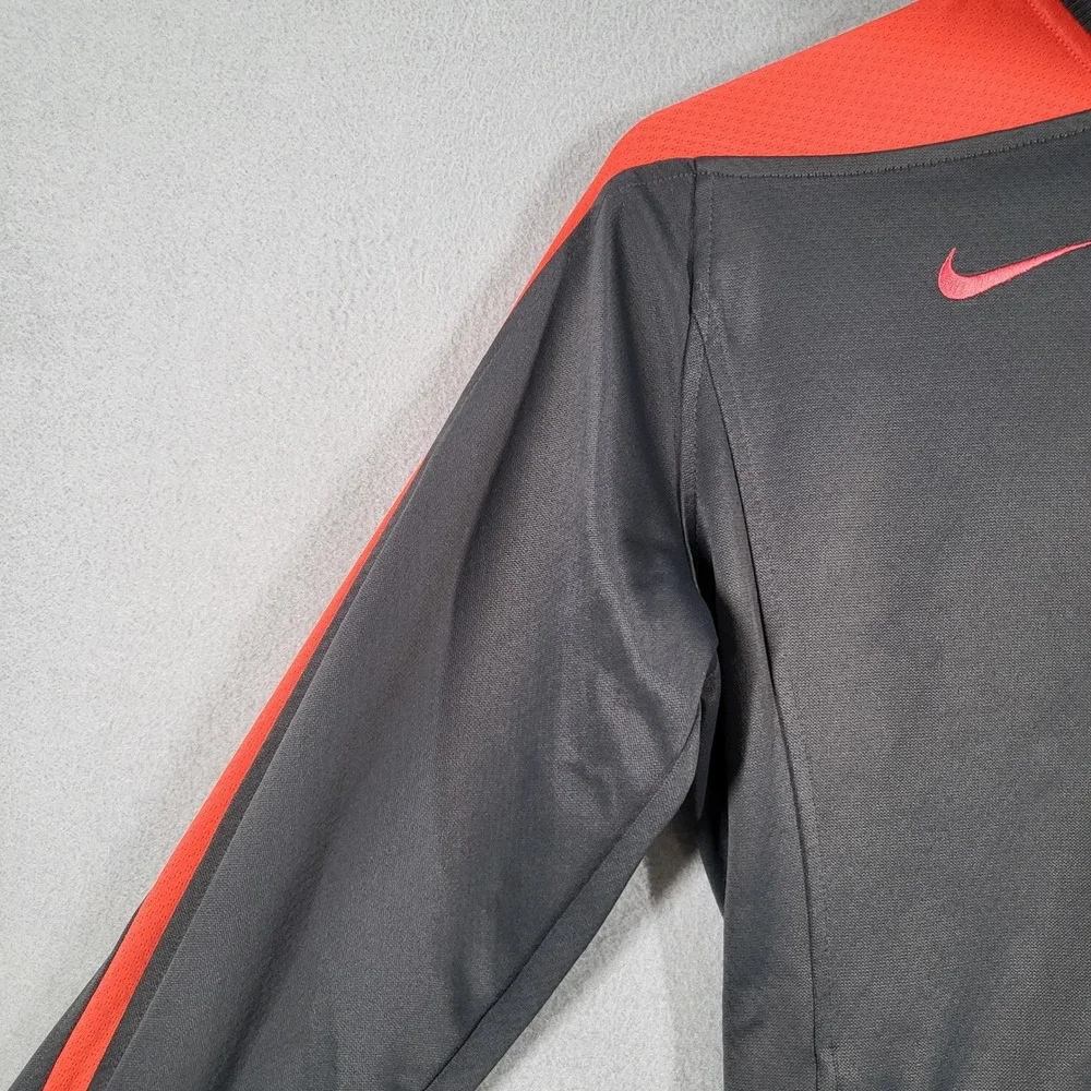 Nike Track Jacket Men's M‎ Gray Dri-Fit Full Zip Athletic Sportswear